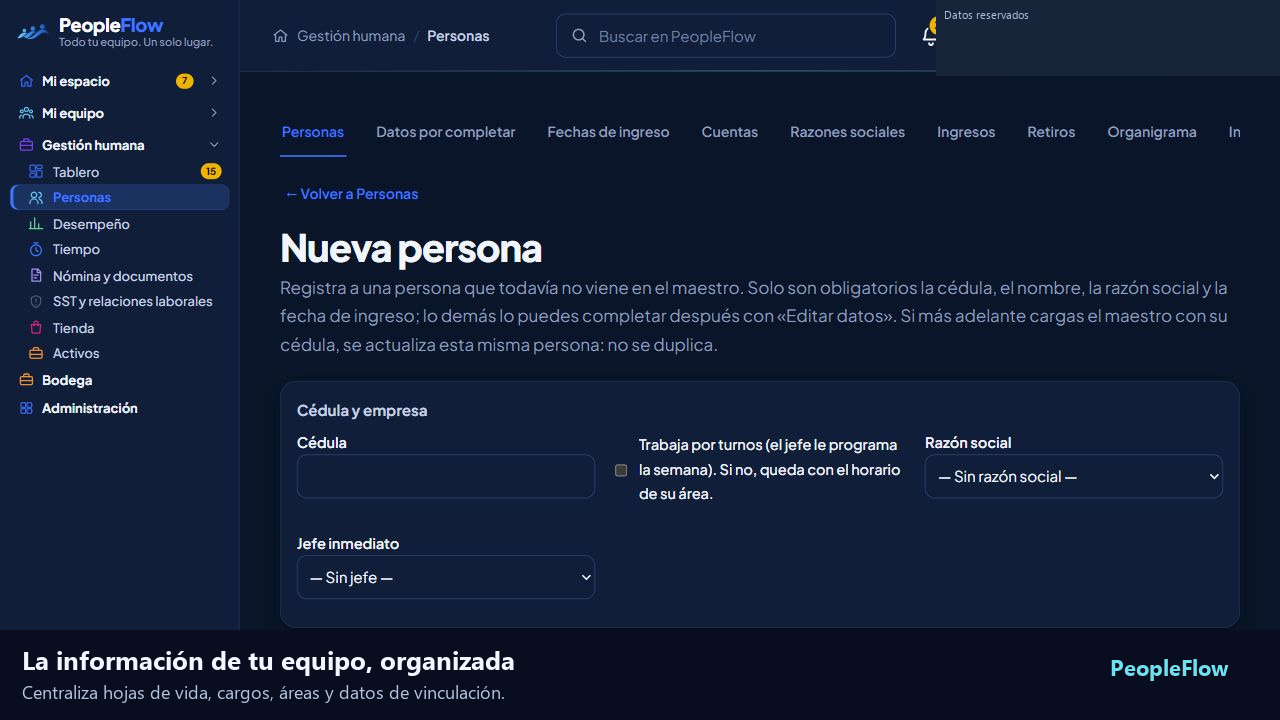 People Flow: Talento humano y activos